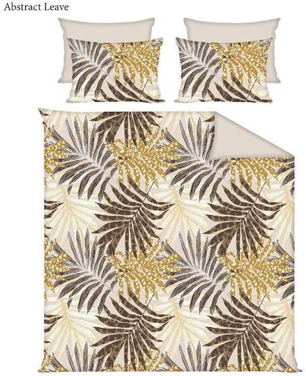 Domoletti Double Duvet Cover Set 200x220cm Beige Domoletti Double Duvet Cover Set 200x220cm Beige