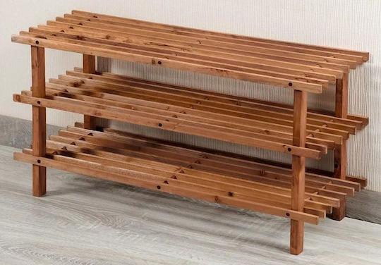 Ξύλινη Παπουτσοθήκη 77x26x40cm