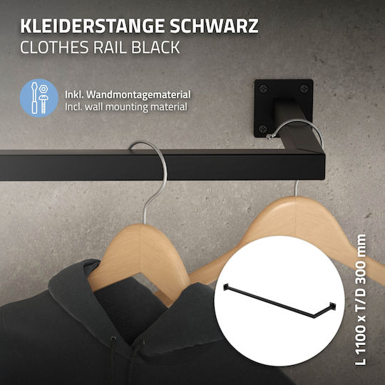 ML-Design Metal Wall Hanger 110x30cm ML-Design Metal Wall Hanger 110x30cm