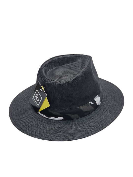 Pg Accessories Текстилно Мъжко Шапка Федора Сива