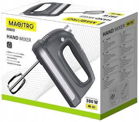 Maestro Mixer Manual 100W Alb