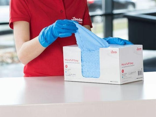 Vileda Cleaning Cloths with Microfibers General Use Blue 30x30cm