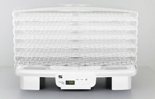 G21 Paradiso Big White Dehidrator alimente cu 6 rafturi și temperatură reglabilă 40-70°C