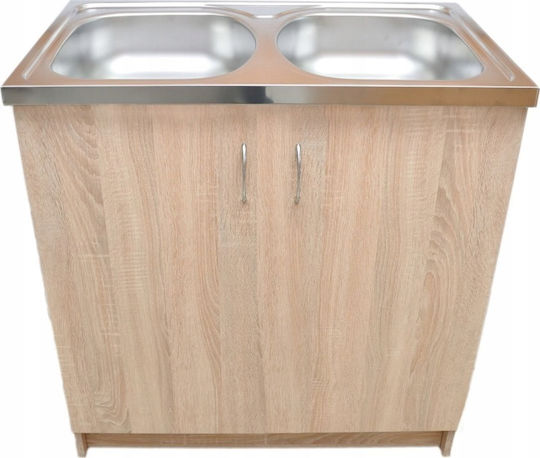Ντουλάπι Νεροχύτη Sonoma Oak 80x50εκ.