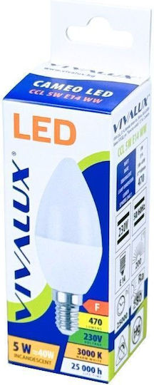 Vivalux LED Bulb 5W for E14 Socket Warm White