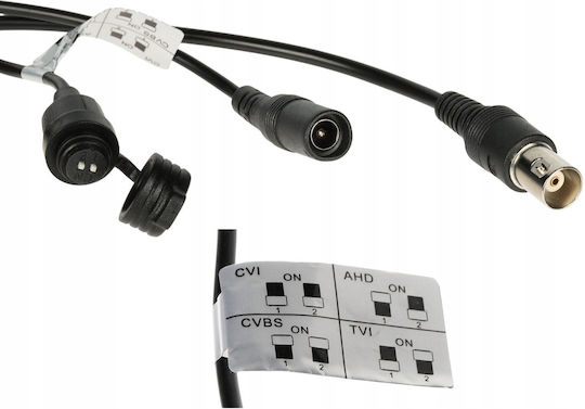 Dahua HAC-HFW1500TH-IL-A-0360B-S3-DIP CCTV Surveillance Camera Full HD+ 5MP Waterproof with Microphone and Lens 3.6mm