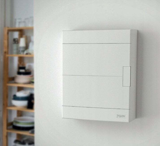 1x12 Surface Mounted Modular Switchgear Ip40 Easy9 Ez9eu-1-12-nt-p Door White Ez9eud112