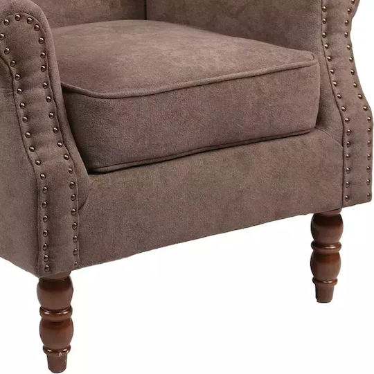 Piore Sessel Dark Walnut Brown 77x80x106cm