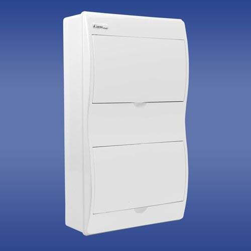 2x8 Surface Mounted Modular Switchgear Ip40 Rn-16/b Wave N+pe 7.14