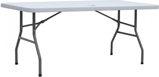 Foldable Catering Table 183x75x74 White Foldable Catering Table 183x75x74 White