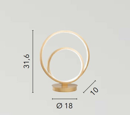 Fan Europe Decorative Table Lamp Lieve LED Adjustable Warm to Cool White 31.6cm