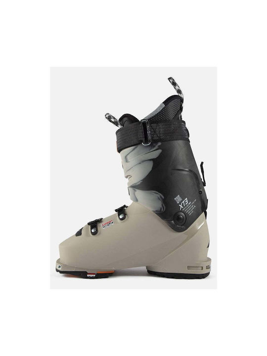 Lange Kinder Ski-Stiefel Beige/Cream
