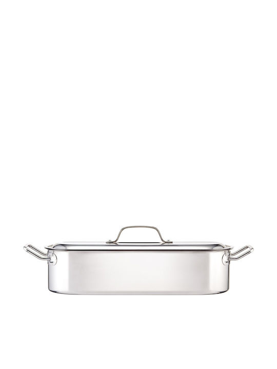 Kitchen Craft Тава с Капак от Неръждаема Стомана 15x45.5см