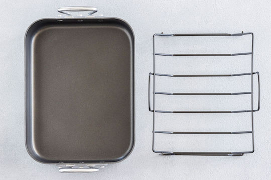 Kitchen Craft Stainless Steel Baking Pan with Non-Stick Interior Coating 28x40cm