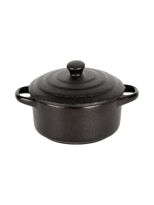 Vilde Vas Rotund Individual Rezistent La Căldură Din Porțelan Cu Capac 13.5x10x5cm
