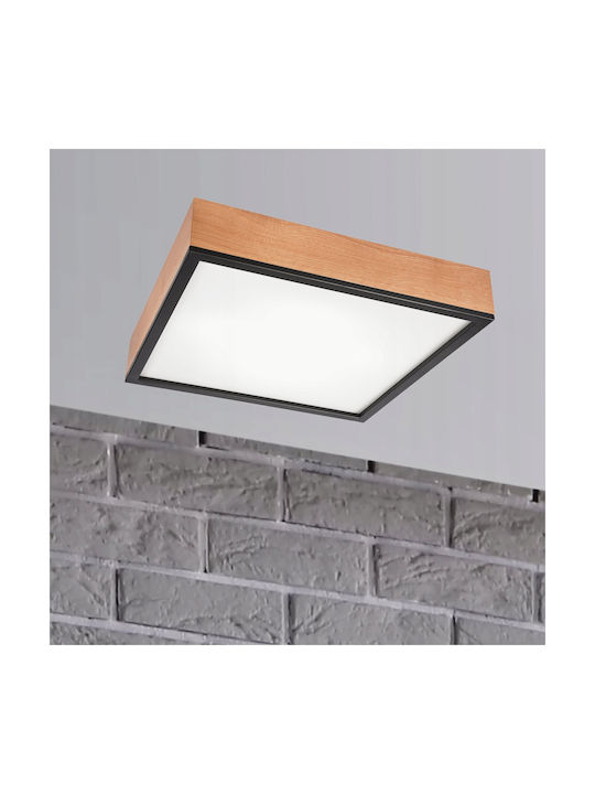 Lamkur Ceiling Mount Light 48cm Brown with Socket E27