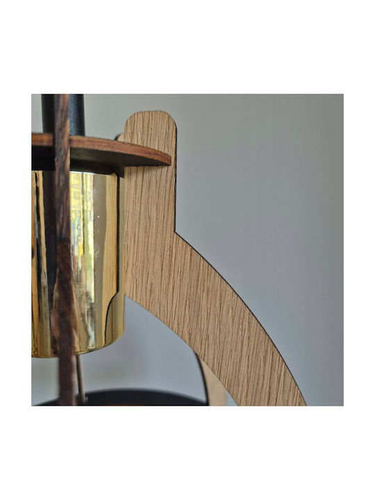 Lamkur Deckenleuchte Braun mit Fassung E27