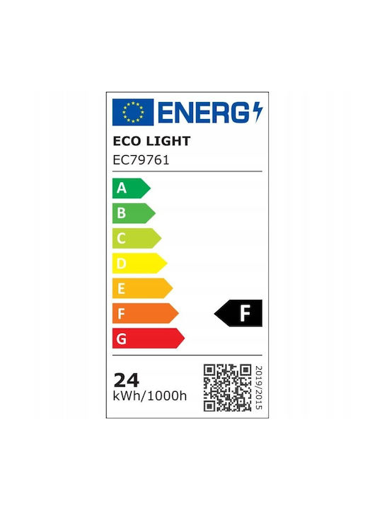 Eco Light Deckenleuchte 24cm Weiß mit Integrierter LED