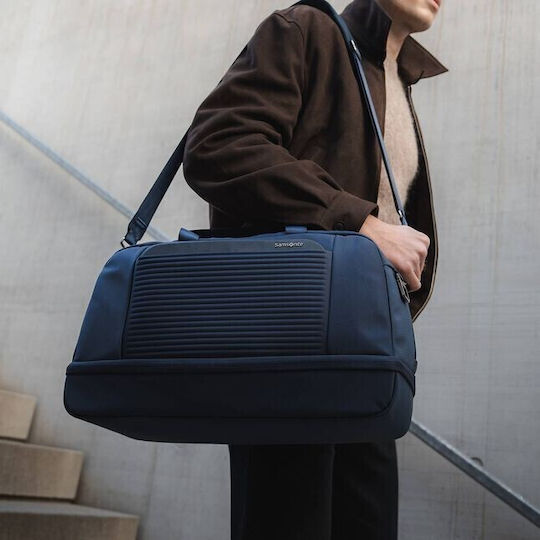 Samsonite Duffle Σακ Βουαγιάζ Μπλε Υφασμάτινο