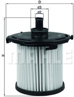 Mahle Original Kraftstofffilter KX 387D