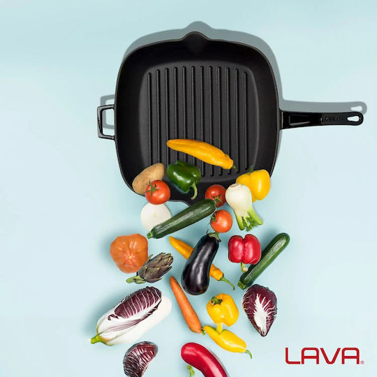 Lava Glaze Грил От Чугун с Капак 26см