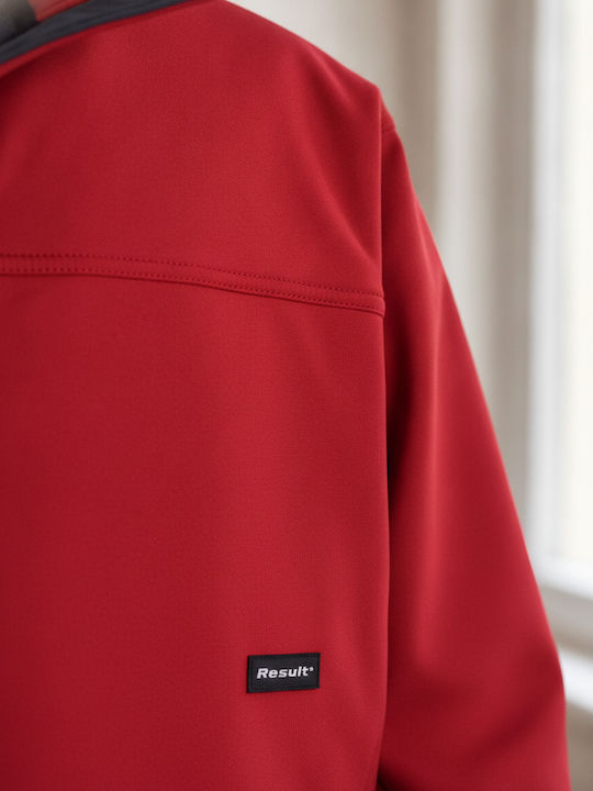 Men's Winter Softshell Waterproof and Windproof Red Jacket