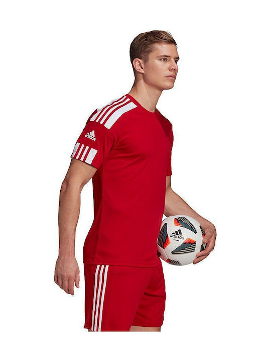 Adidas Squadra 21 Мъжка Футболна Тениска Редовно Прилягане Бяла Червена