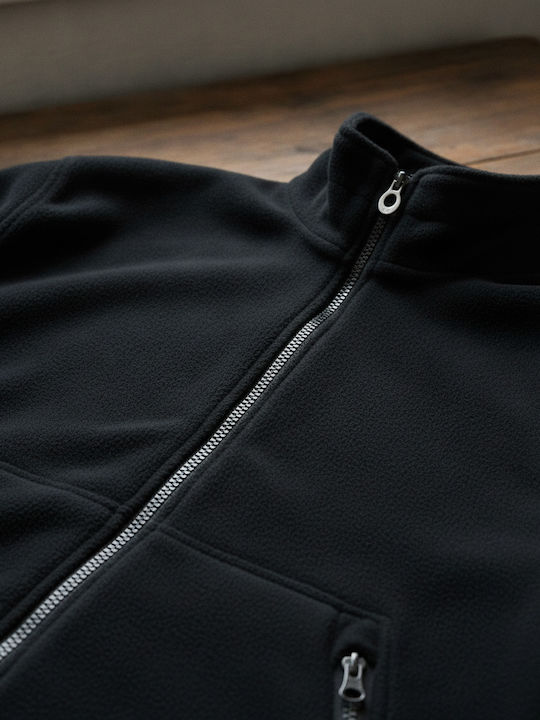 Herren Jacke Lässig Schwarz