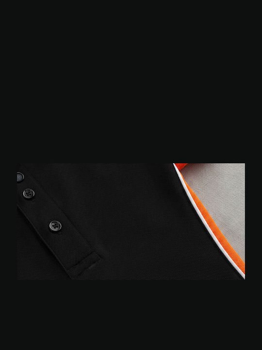 Kustom Kit KK475 Men's Promotional T-Shirt Short Sleeve Black/Orange/White
