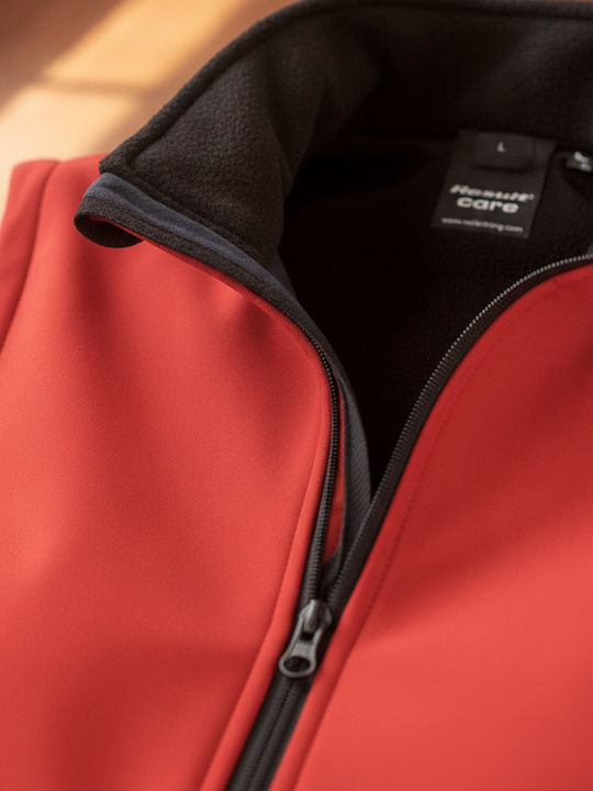Softshell Γυναικείο Αμάνικο Μπουφάν Κόκκινο