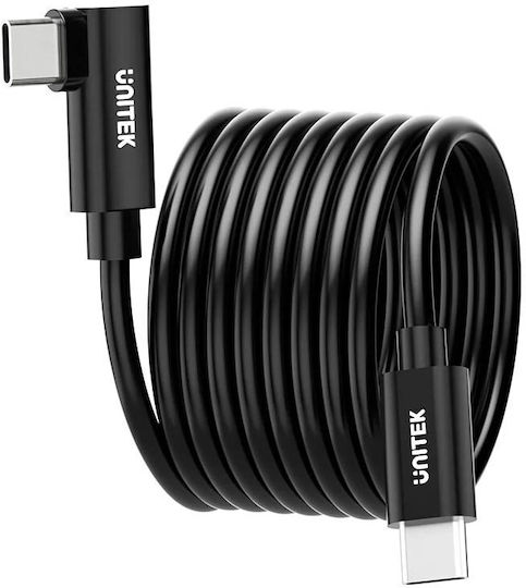 Unitek Uc Vr Link Pro Cable Usb-c To Usb-c 90 Degree 5gps & 60w 5.0m C14094a
