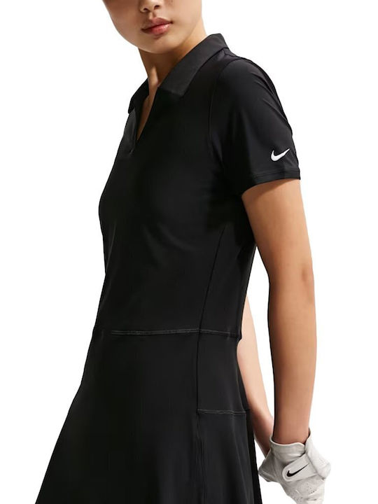 Victory Rochie de vară Sport Tricou Mâneca Scurtă Negru