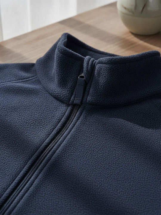 Ανδρική Ζακέτα Fleece Navy Μπλε