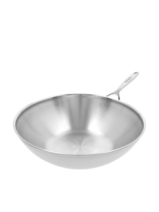 Demeyere Doppelte Stahl Wok mit Deckel 30cm