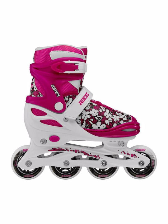 Roces Compy Inline Αυξομειούμενα Rollers Λευκά Παιδικά
