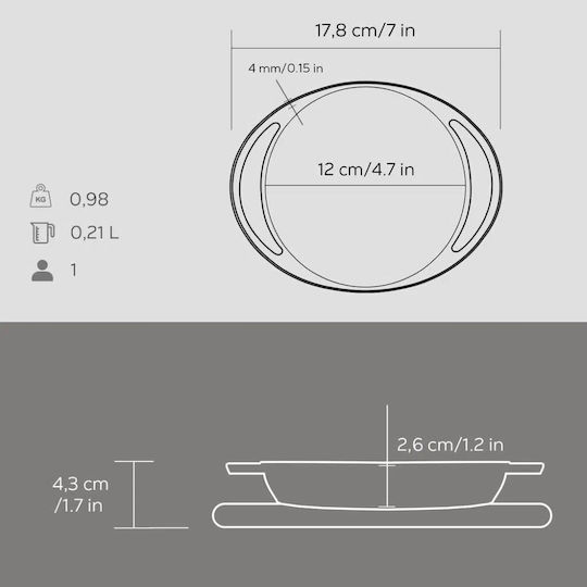 Lava Малък тиган от чугун 12cm