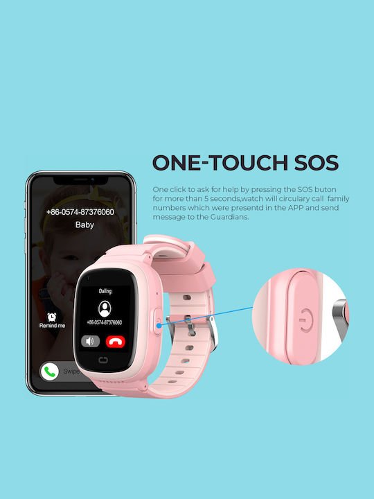 Havit Kinder-Smartwatch 4G mit GPS und Blaue Kamera