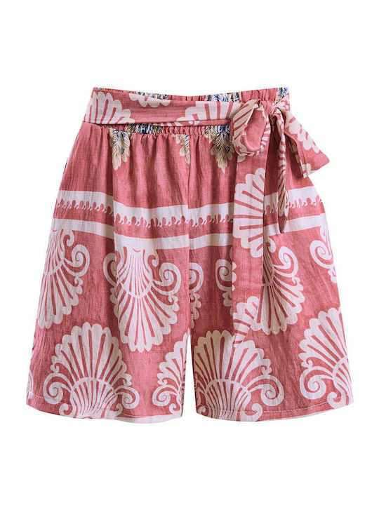Celestino Women's Printed Viscose Shorts Rotten Apple