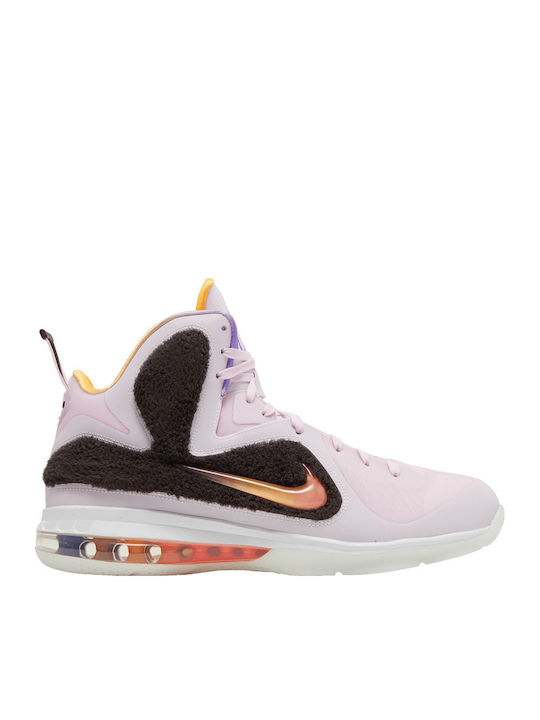 LeBron IX High Basketball Shoes Pink