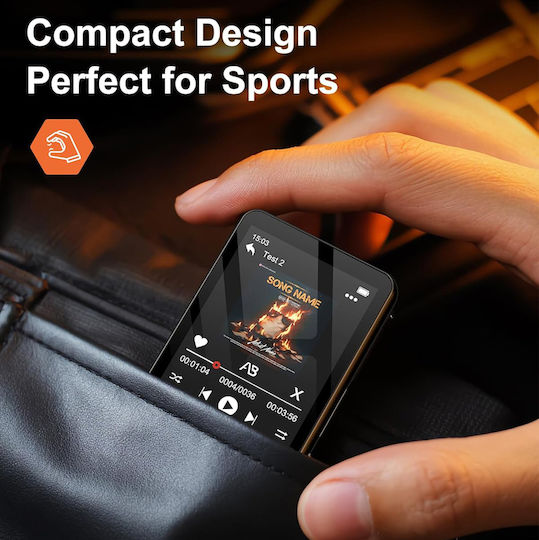 Ruizu MP3 Player 32GB with 2.4" Touch Screen Black M19-32GB