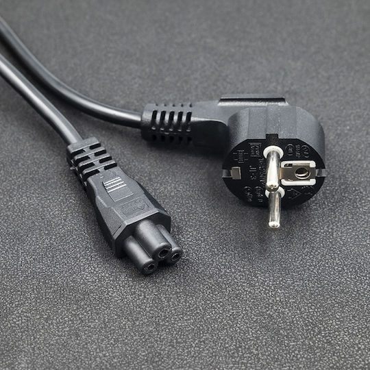 Qoltec Iec C5/schuko Power Cable Clover Type 3x0.75 Mm² 1.2 M