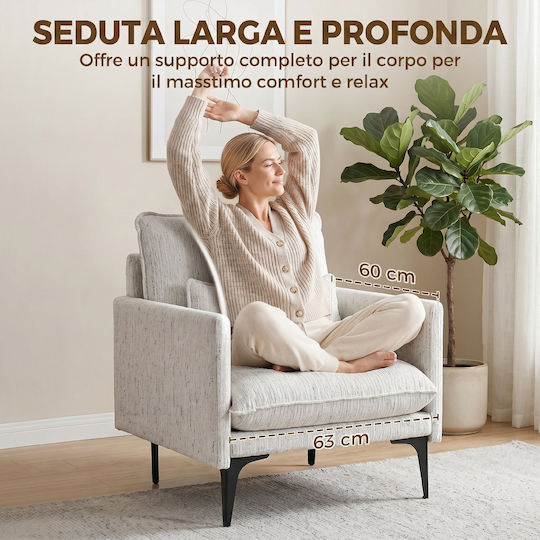 Relax Armchair White
