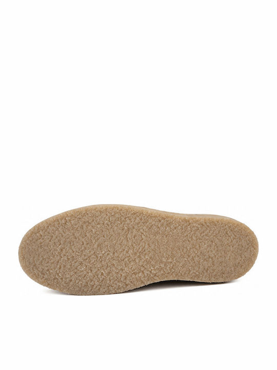 Suede Men's Casual Shoes Beige
