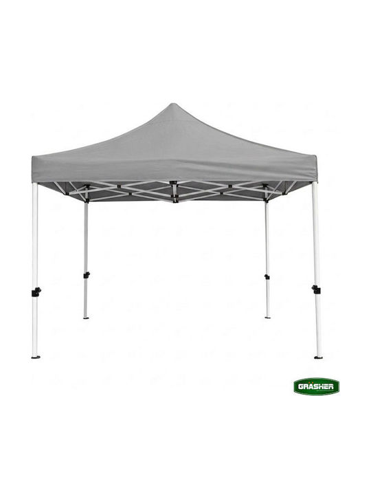 Grasher Gazebo Pliabil De Grădină Gri 3x3m