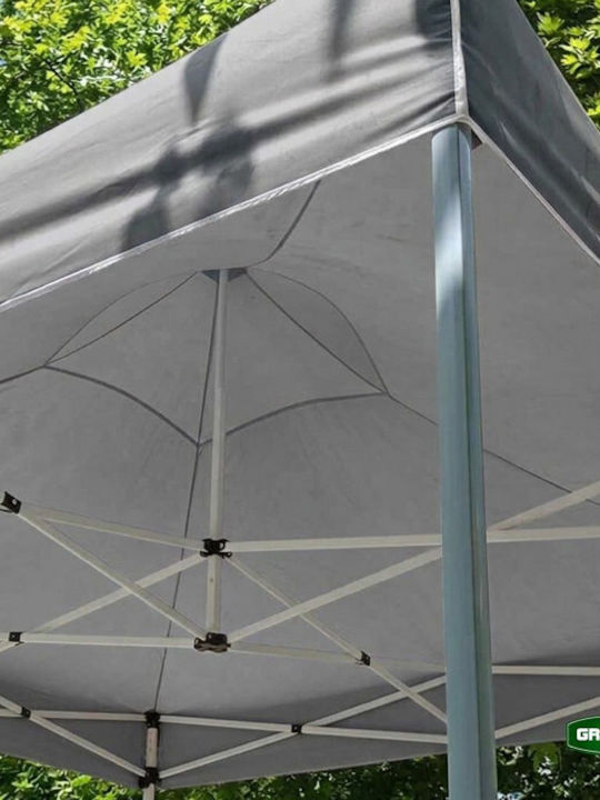 Grasher Foldable Garden Grey Gazebo 3x3m