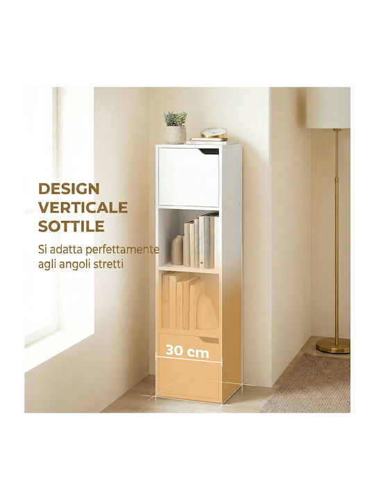 Bookcase White 30x29x119cm