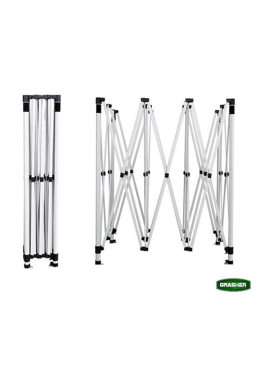 Grasher Gazebo Pliabil De Grădină Alb 3x4.5m