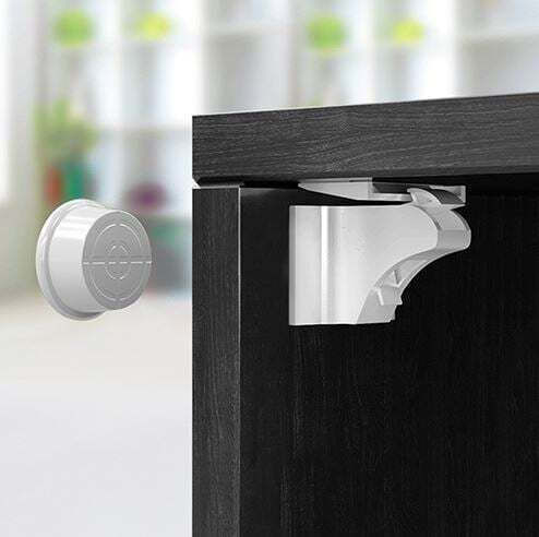 Babyono Cabinet & Drawer Lock with Magnet from Plastic 12.5x18.5cm