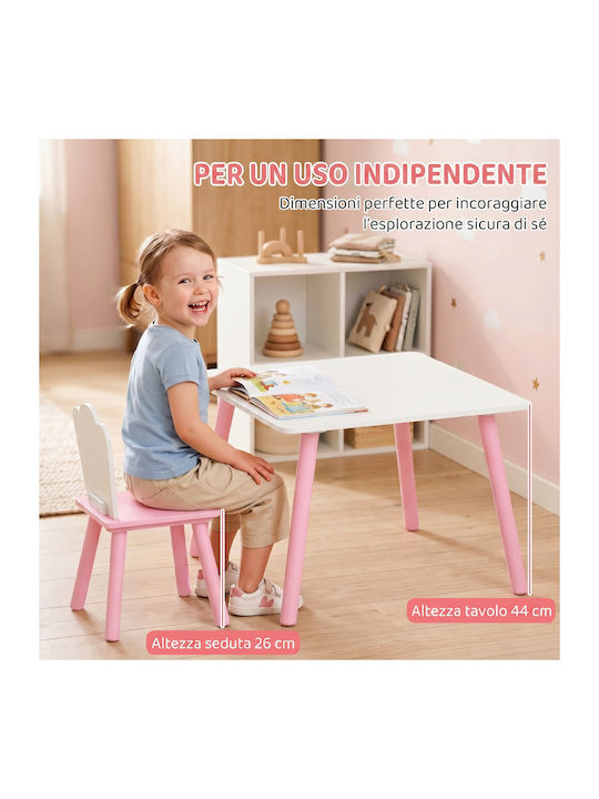 Kinder Tische Set mit Stühlen für Malerei aus Hölzernes Rosa Aiyaplay Kinder Tische Set mit Stühlen für Malerei aus Hölzernes Rosa Aiyaplay