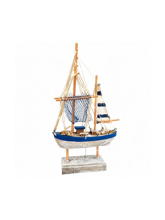 Decorative Wooden Ship Island Style Decorative Sailboat Ornament 20x35cm Galifas 88183 Galifas